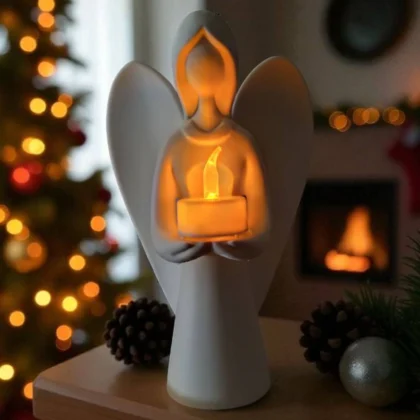 Weihnachtsengel Teelichthalter