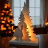Eine beleuchtete Weihnachtsmann Deko Szene aus dem 3D-Drucker (wie auf image_5a2250.jpg zu sehen), die mit einem leuchtenden LED-Teelicht eine gemütliche Weihnachtsstimmung im Wohnzimmer verbreitet.